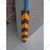 Minsales 1000 mm Pack of 2 Parking Safety Pillar - Rubber, V Shape With Yellow Reflective Tape