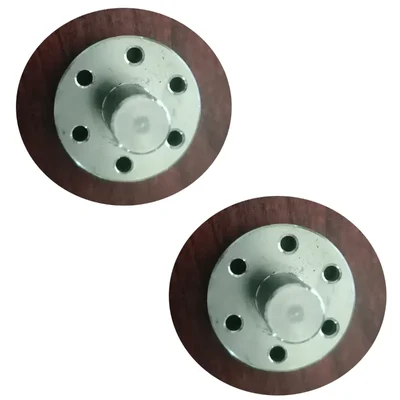 Pack of 2, 6 Hole Pola Making Die For Rice Corn Puffed Snack Food Extruder Machine 