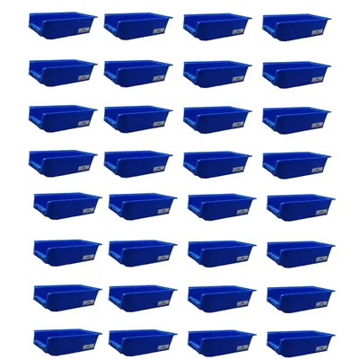 Avsar 170 x 115 x 75 mm FPO Blue Storage Bin, Premium HDPE Material (Bin-5) - Pack of  32