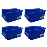 Avsar 230 x 150 x 120 mm FPO Blue Storage Bin, Premium HDPE Material (Bin-25) - Pack of 4