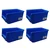 Avsar 230 x 150 x 120 mm FPO Blue Storage Bin, Premium HDPE Material (Bin-25) - Pack of 4