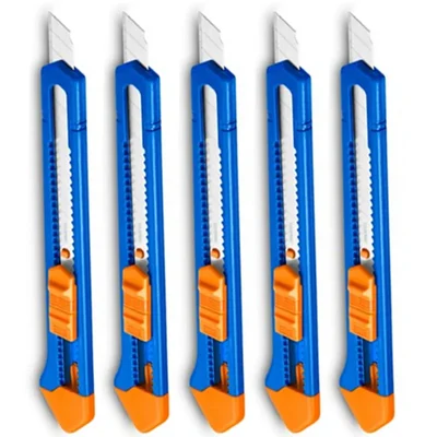Wadfow 5pcs 9x80mm Snap-off Blade Knife (WSK2902)