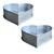 Pack of 2 Aluminum 11 x 2 Inch Heart Shape Cake Mould With 550 gm Capacity