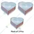 Heavy Duty ( Pack of 3) Aluminum 5 , 6 and 8 Inch Heart Shape Cake Mould With 600 gm, 700 gm and 900 gm Capacity