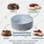 Heavy Duty (Pack of 4) Aluminum 9 inch Round Shape Industrial Grade Cake Moulds for Professional Bakery Use