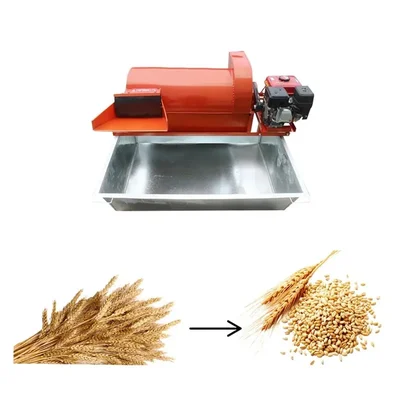 Commercial Paddy Rice Thresher Machine with 6.5HP Engine