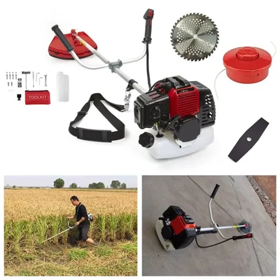 Heavy Duty Sidepack Multi Crop Brush Cutter, 2 Stroke 43cc with Blades