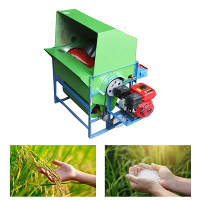 Heavy Duty 5T-78A Paddy Thresher Machine With Engine, 400 Kg/hr Threshing Capacity