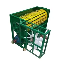 Heavy Duty 1.5 HP Paddy Thresher Machine With Fan and Wheel