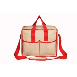 Pahal  14 Inch Canvas White Tool Bag Heavy Duty for Tools storage.