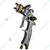 Painter 1/2 Pint Professional Spray Gun, 0.5 mm Nozzle Size and 100 ml Nylon Cup (PF-02)