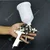 Techno 1.5 mm Nozzle Stainless Steel Air Spray Gun with 600 ml Cup Capacity (AS-1001P)