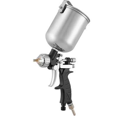 Premium Quality Paint Spray Gun 1.4mm Nozzle 550ml Gravity Feed 60PSI Adjustable Professional Air Atomizer