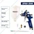 JRS Drive by Eastman 1.4 mm Paint Spray Gun Adjustable Air Pressure, 250ml Cup, Includes Cleaning Brush (EPSG-3140)