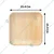 Agrileaf 25 Pcs, 10 Inch Palm Leaf Eco-friendly Square Plates For Picnic, Party, Outdoor and Indoor Events