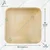 Agrileaf 25 Pcs, 10 Inch Palm Leaf Eco-friendly Square Plates For Picnic, Party, Outdoor and Indoor Events