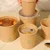 250ml, 400 GSM Tall Kraft Paper Containers (Pack of 1000) with PET Lid
