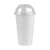 100 Pcs, 360ml White Paper Cup with Dome Lid for Coffee, Tea Servings and Takeaway
