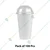100 Pcs, 360ml White Paper Cup with Dome Lid for Coffee, Tea Servings and Takeaway