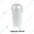 100 Pcs, 360ml White Paper Cup with Dome Lid for Coffee, Tea Servings and Takeaway