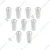 100 Pcs, 360ml White Paper Cup with Dome Lid for Coffee, Tea Servings and Takeaway
