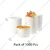 1000 Pcs, 500 ml White Disposable Paper Container with Lid for Salads, Soups, Desserts