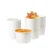 1000 Pcs, 500 ml White Disposable Paper Container with Lid for Salads, Soups, Desserts