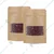 25gm, 9 x 14cm Brown Reusable Kraft Paper Storage Pouch with Transparent Window for Micro Spices, Seeds & Salts(Pack-100)