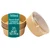 500ml, Brown Kraft Paper Tubs with Transparent PET Lid(Pack-25 pcs)