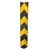 Minsales 1000 mm Parking Safety Pillar - Rubber, V Shape With Yellow Reflective Tape