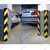 Minsales 1000 mm Parking Safety Pillar - Rubber, V Shape With Yellow Reflective Tape