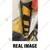 Minsales 1000 mm Parking Safety Pillar - Rubber, V Shape With Yellow Reflective Tape