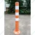 Minsales Pack Of 4 Parking Post Barrier - Flexible Spring, High-Grade Polyurethane Material With 3 White Reflective Tapes