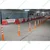Minsales Pack Of 4 Parking Post Barrier - Flexible Spring, High-Grade Polyurethane Material With 3 White Reflective Tapes