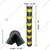 Minsales 1000 mm Parking Safety Pillar - Rubber, Corner Bounce Shape, With Yellow Reflective Tape