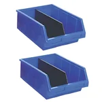 Aristo 380 x 320 x 170 mm 2 Pieces Verticle Partition Blue Industrial Plastic Bins ( Bin-100)
