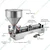 Single Nozzle Paste Filling Machine 100-1000 ml, Semi-Automatic