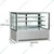 Elanpro EDC 900F3A Stainless Steel Confectionery Pastry Showcase