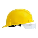 Payuh Ratchet Safety Helmet ISI Marked, Yellow, 330g, Heavy Duty, Cradle Support with Cushioned Headband and Padded Suspension