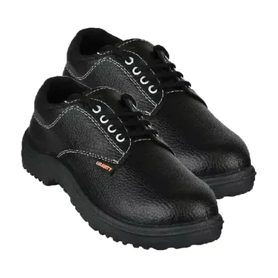 Payuh Classic Labour Safety Shoe Pack of 1, 5, 10, 25 with Fibre Toe Cap, Low Ankle Design, Rexene Upper, Single Density PVC Sole(Pack-1 pair,Size-6)