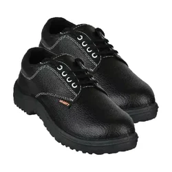 Payuh Classic Labour Safety Shoe Pack of 1, 5, 10, 25 with Fibre Toe Cap, Low Ankle Design, Rexene Upper, Single Density PVC Sole(Pack-1 pair,Size-6)