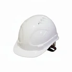 Payuh Vent Type Ratchet Safety Helmet, Colour: White, 330 Grams