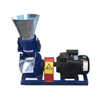 Heavy-Duty 4HP Single Phase Pellet Making Machine, 60-80kg/hr With 4mm Pellet Size For Animal Feed