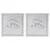 JS DESIGNER Pack Of 2 Chequered ( PENSIL ) Silicone Plastic Tile Mould | 12 x 12 Inches