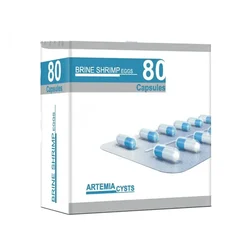 Peqon Artemia Cysts (Brine Shrimp Eggs) - 80 Capsule Best for Angels, Barbs, Betta,Cichlids, Gold Fish,Tetras & Tropical