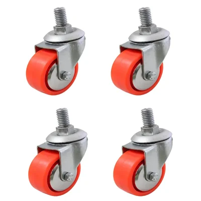 Perfecto 70 kg Load Capacity 4 pcs 2 inch (50 mm) Thread Type Single Puff Caster Wheel