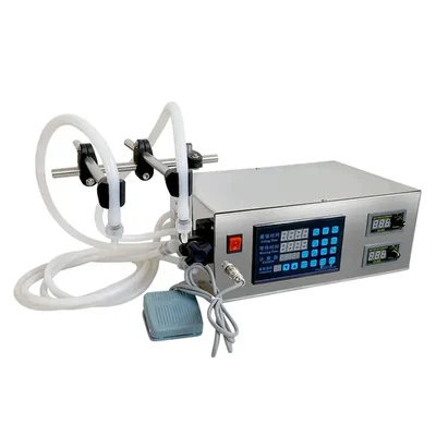 Digital Control 10 ml to 2000 ml Perfume/Coconut Oil Filling Machine with Double Head/Nozzles