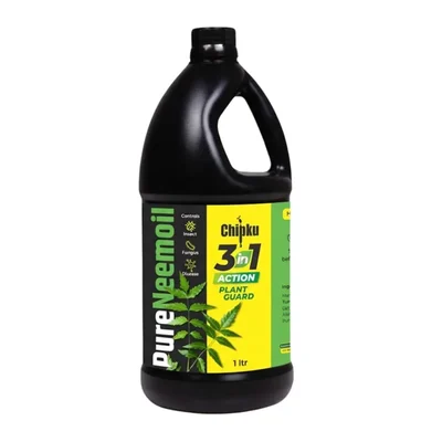 Chipku Pure Cold Pressed Water Soluble Neem Oil With Free Spray Gun Concentrate For Plants(Quantity-1 Liter)