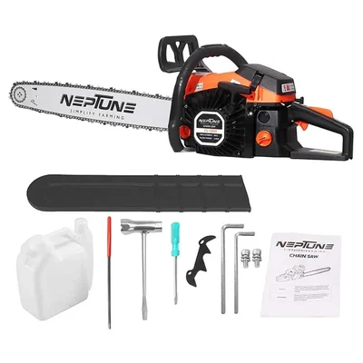 NEPTUNE CS-58M, Magnesium Body, 58-cc Chainsaw | 22 inch Guide Bar | Ideal for Landscaping, Cutting, and Logging Woods