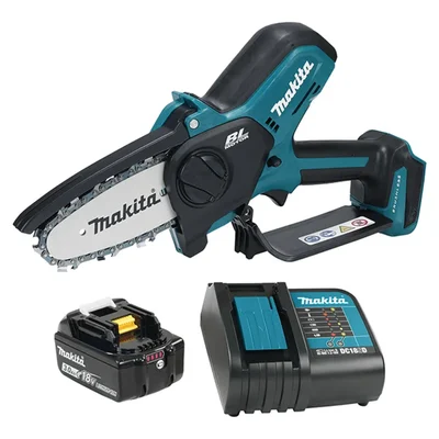 Makita DUC101SF, 18V LXT Battery Operated Mini Chainsaw with 4 inch Guide Bar | Suitable for Light Cutting Works